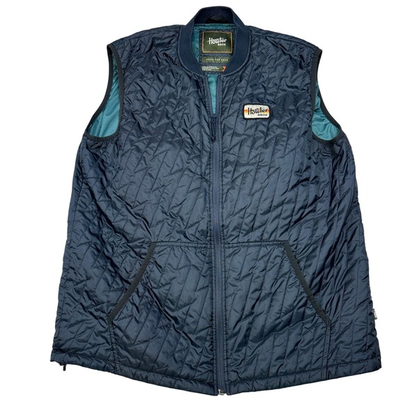 Howler Bros Primaloft Quilted Snap Packable Vest Navy Men's XL